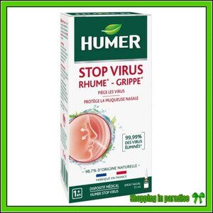 Humer Stop Virus Adult Nasal Spray Blocked Runny Nose Cold & Flu Relief 15ml